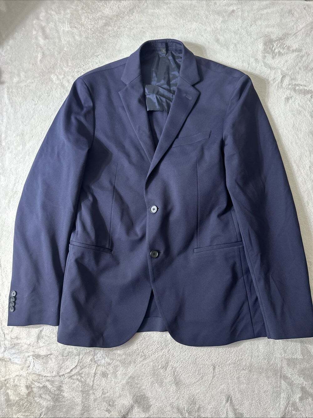 Hugo Boss Norwin3-J Men’s 40R Navy Blue Slim Fit Blazer Sport Coat Jacket